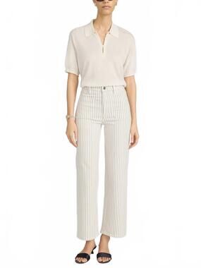 NEW FRAME anchor pant in flax stripe